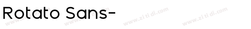 Rotato Sans字体转换